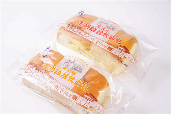 拉丝软面包两个口味合照